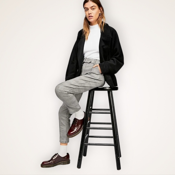 FREE PEOPLE BELLA WOOL DOLAN COAT, BLACK M - Picture 4 of 14